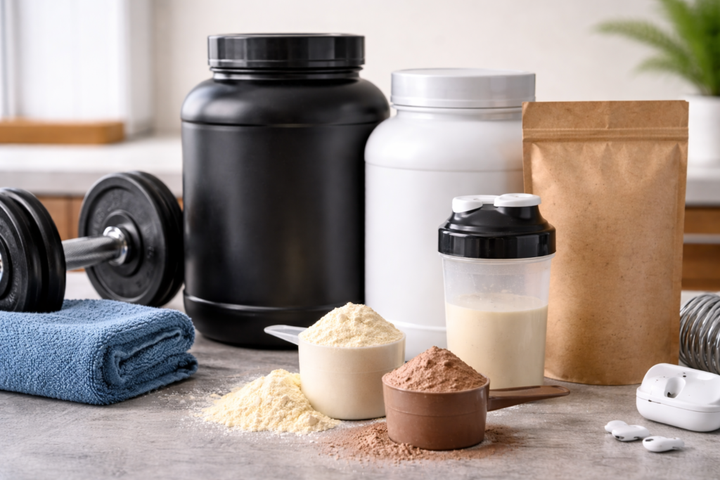 Proteinpulver für Muskelaufbau und Fitness